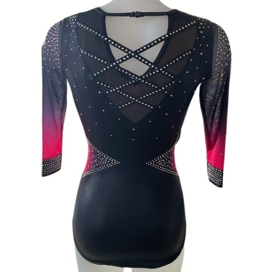 Artikel Schwarz mit Strasssteinen und Farbverlauf
