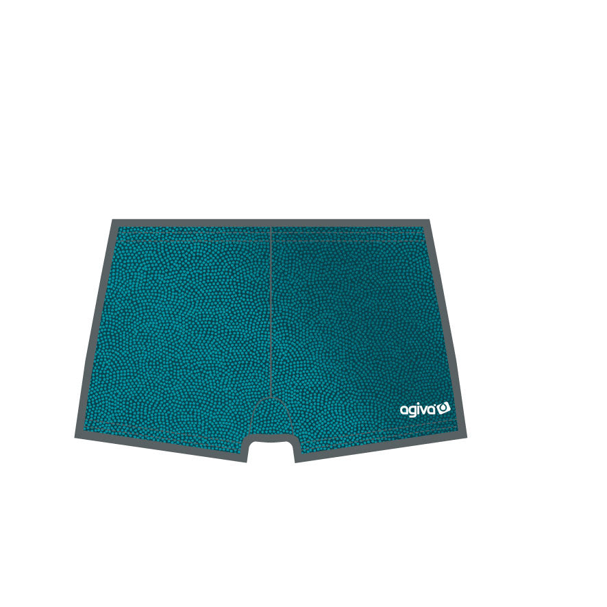 Shorts Petrol mit Metallic-Glanz
