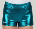 Shorts Petrol mit Metallic-Glanz