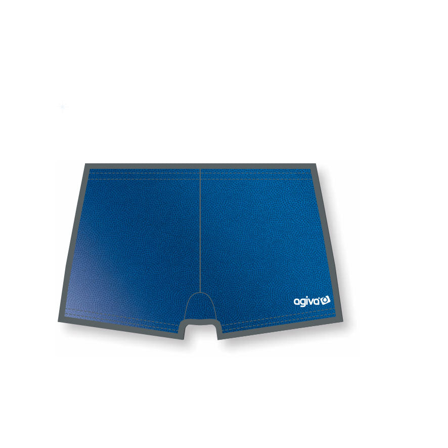 Shorts Marineblau mit Metallic-Glanz