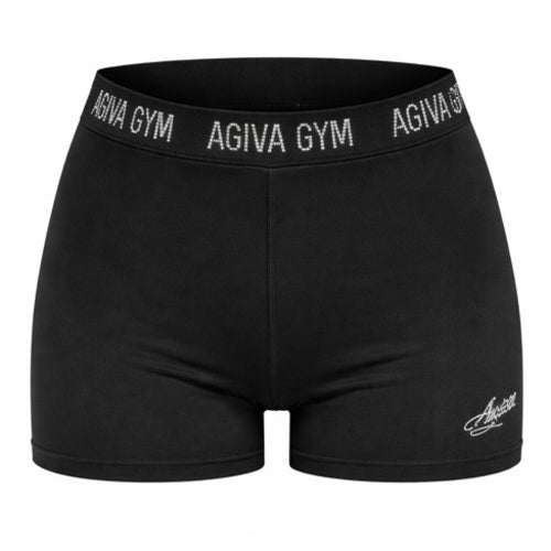 Shorts Schwarz mit Strasssteinen