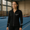 Trainingsjacke Schwarz mit Strasssteinen