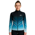 Trainingsjacke Blau mit Farbverlauf