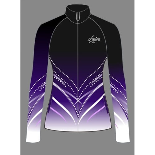 Trainingsjacke Violett mit Farbverlauf