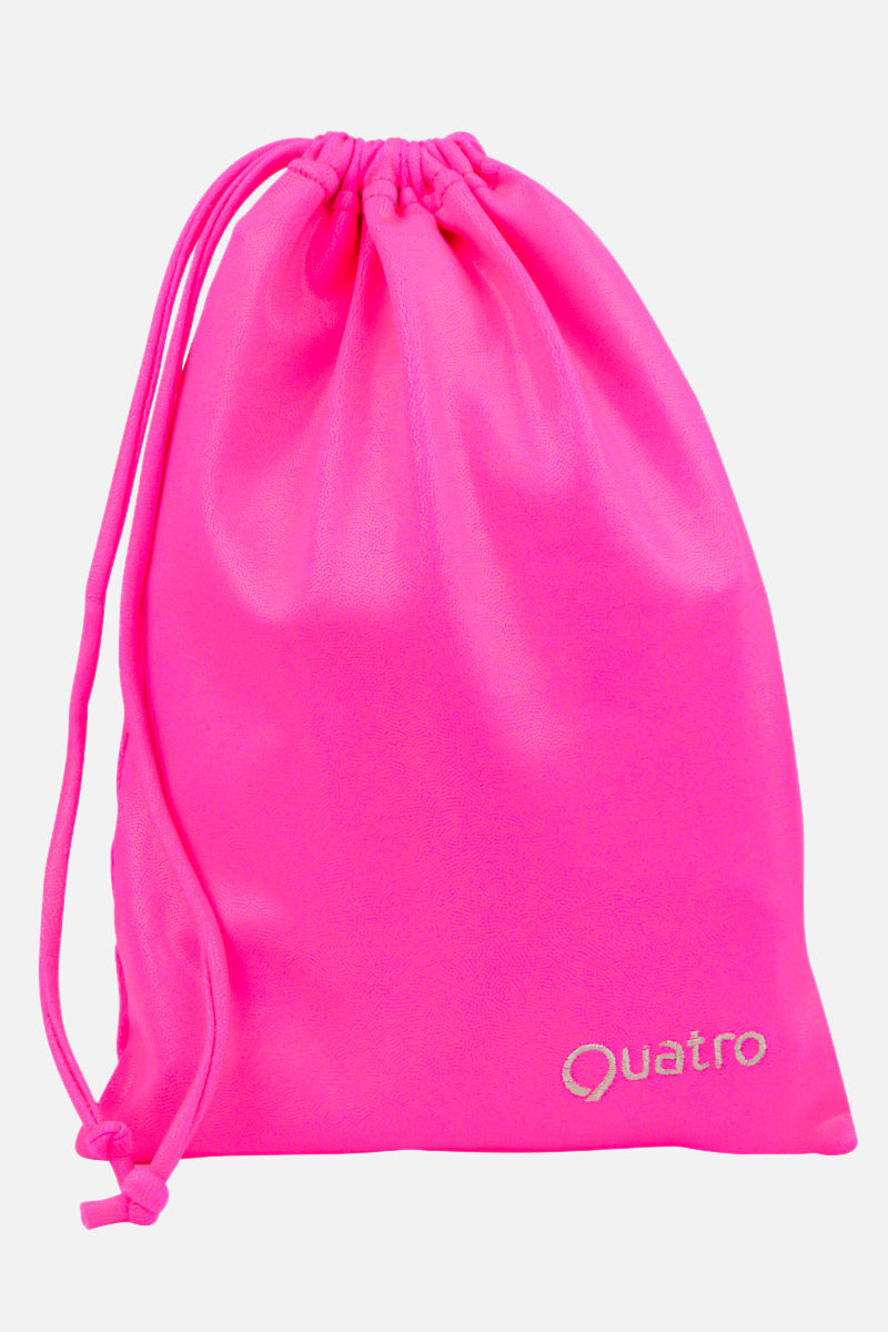 Neonpinke Riemchentasche