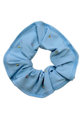 Babyblaues Lycra-Haargummi mit Steinen