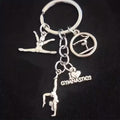 Schlüsselanhänger Turnerinnen-Charms, Metall