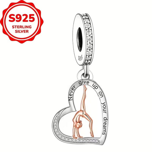 Charm-Anhänger Herz, 925 Sterlingsilber