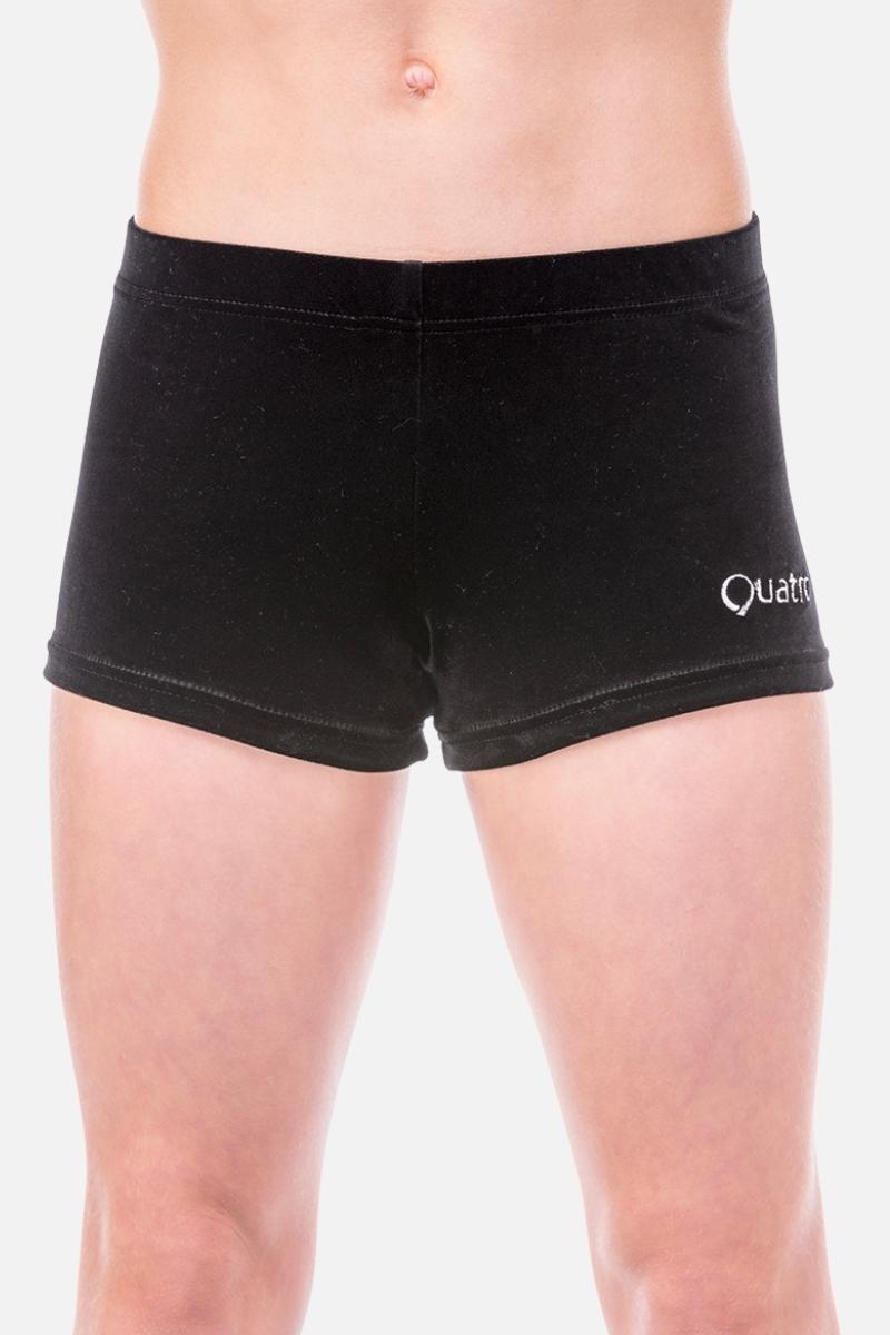 Shorts Schwarz aus Samt von Quatro